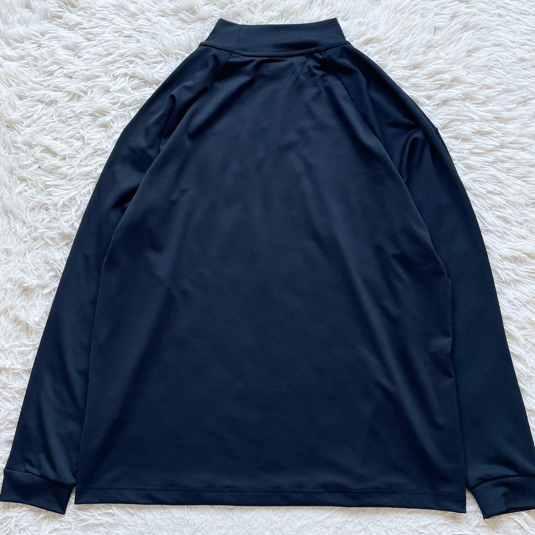 未使用級 XLサイズ 8G SHOOT ロゴプリント ロングスリーブTシャツ 紺