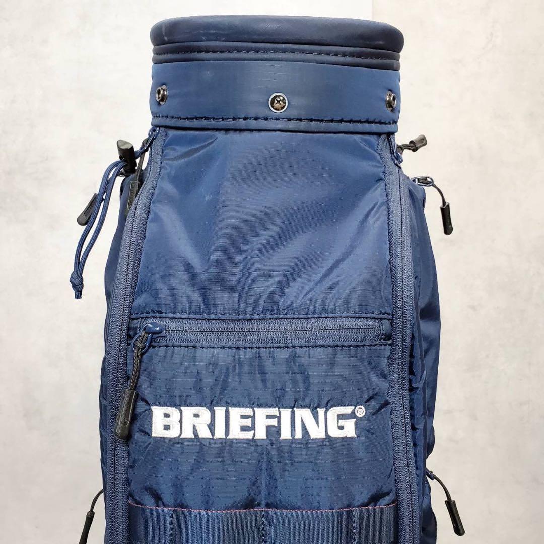 BRIEFING CR-6 キャディバッグ ネイビー 軽量 2.8kg 8.5型
