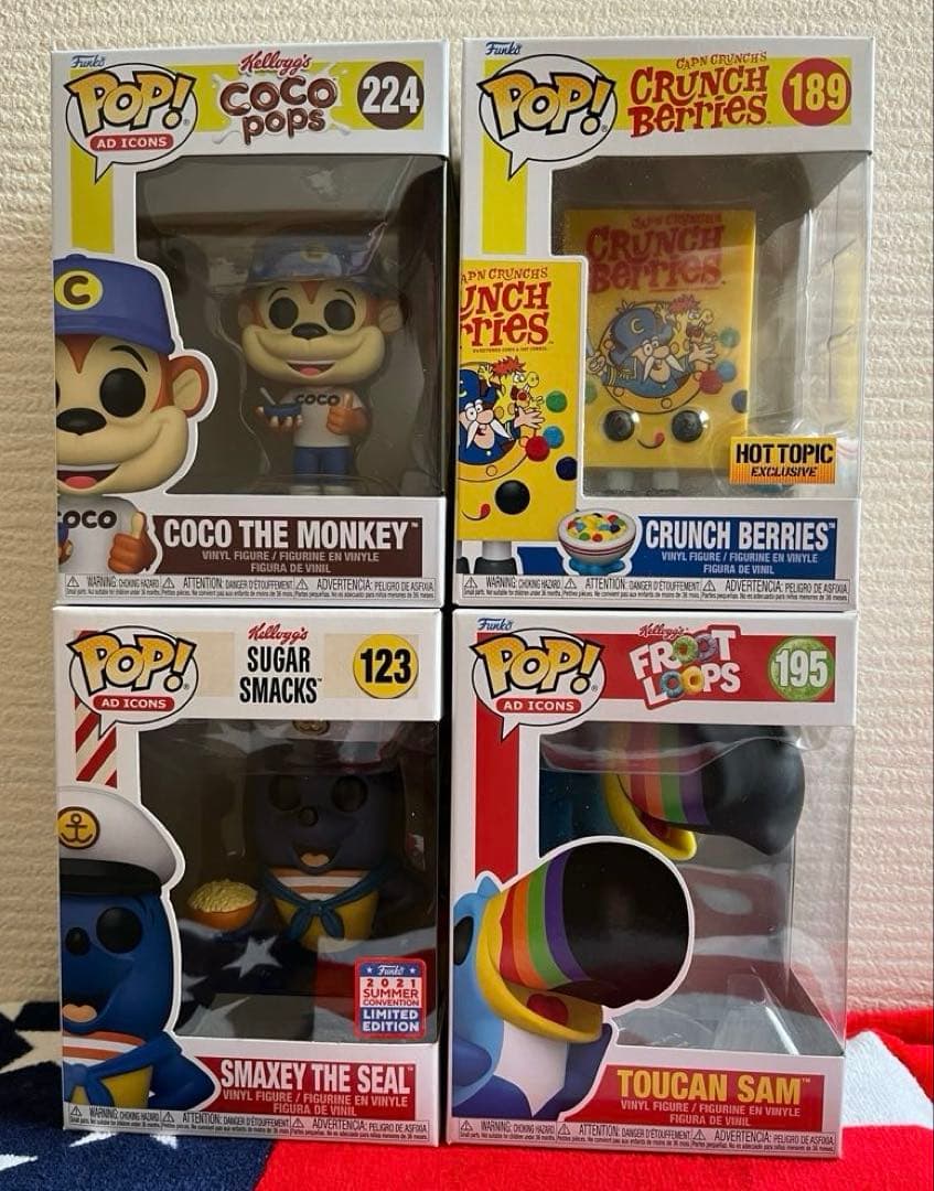 FUNKO POP! ケロッグ　ココ　キャプテンクランチ　トゥカン・サム