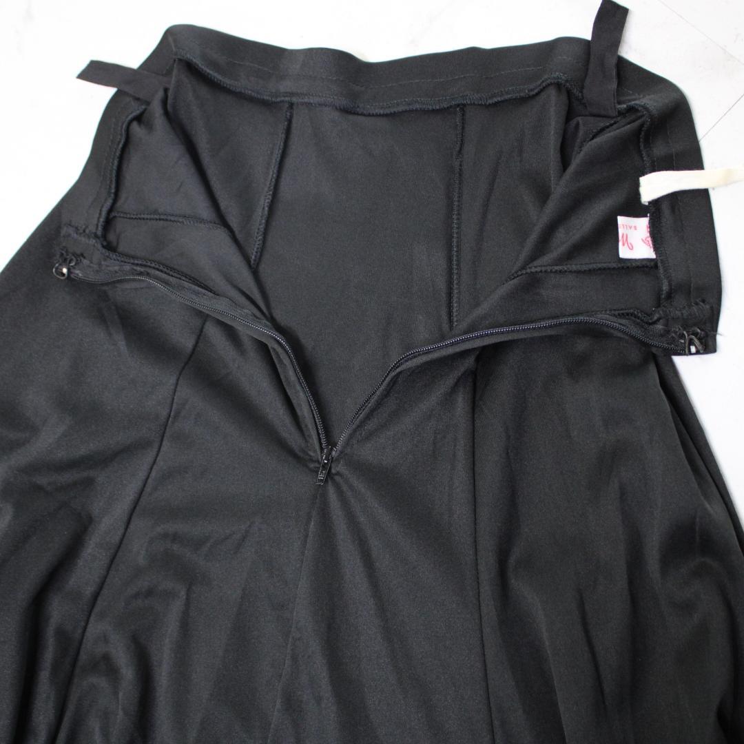 【美品 フラメンコ衣装】ブラック menkes ファルダ スカート 黒 ボランテ