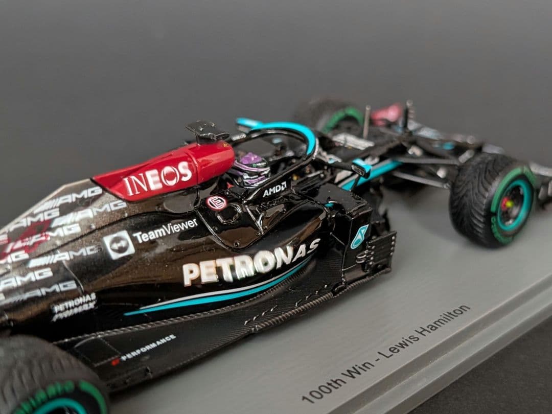 スパーク 1/43 メルセデス W12E ハミルトン 2021 通算100勝