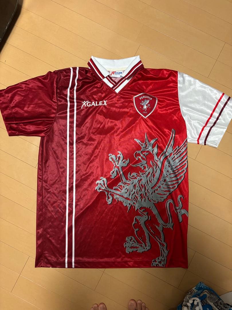 貴重✨ペルージャ 98-99 中田英寿 #7 ユニフォーム 赤 XL イタリア製