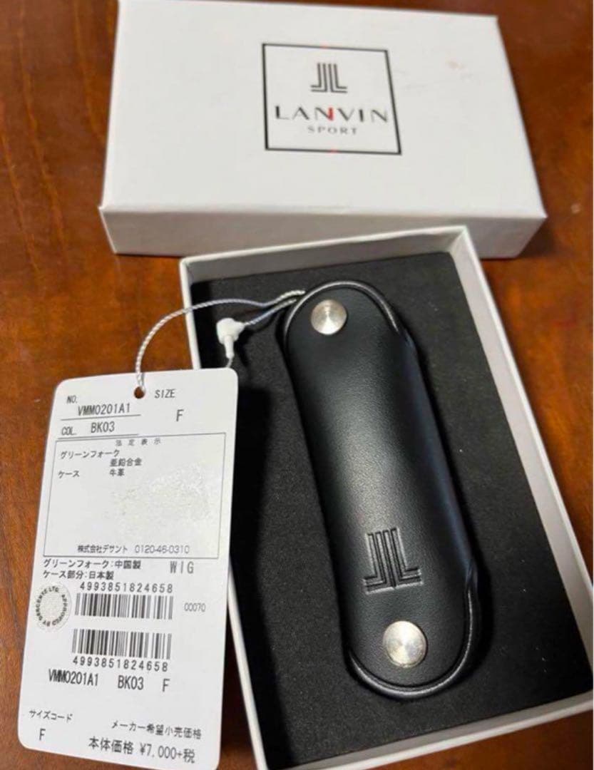 新品　ランバン　ゴルフ　グリーンフォークLANVIN SPORT
