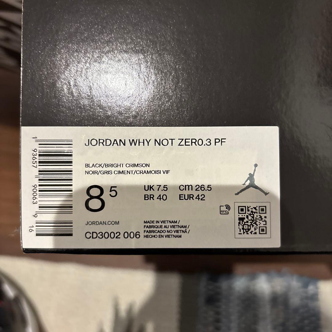 シューズ(男性用) Nike Jordan whynotzero3fp