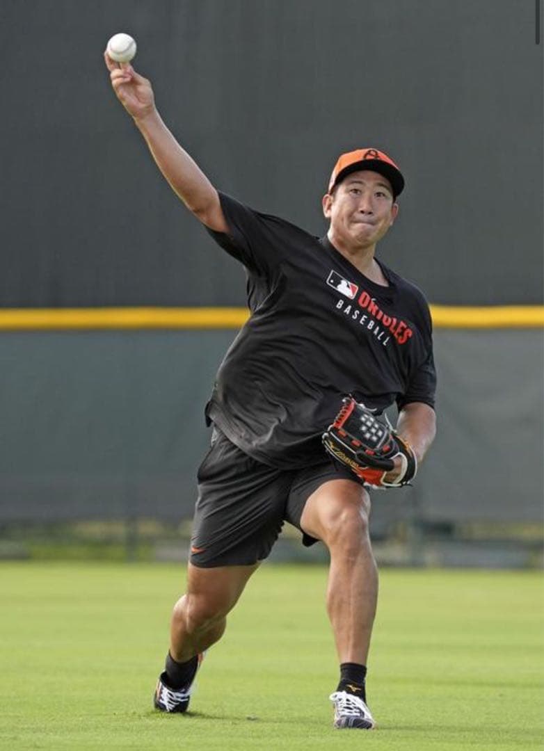 菅野選手着用 ボルティモアオリオールズ 選手支給練習用シャツ サイズL 新品