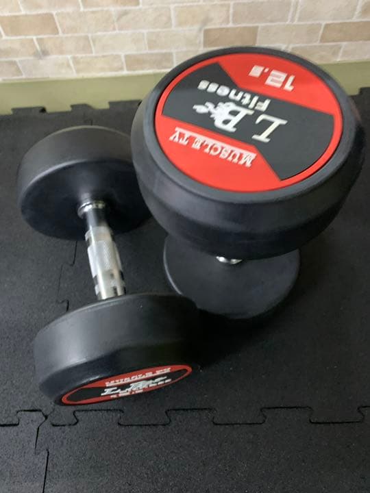 ラバーダンベル 55kg２個