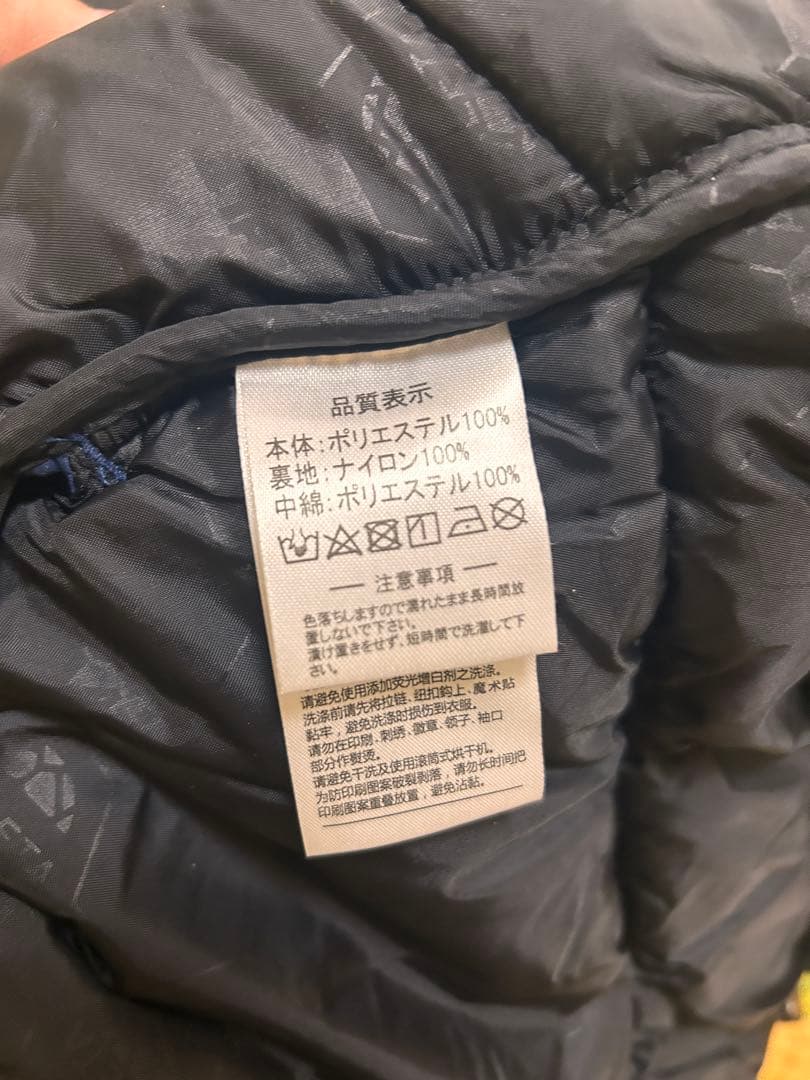 ATHLETA フード付きネイビー ベンチコート