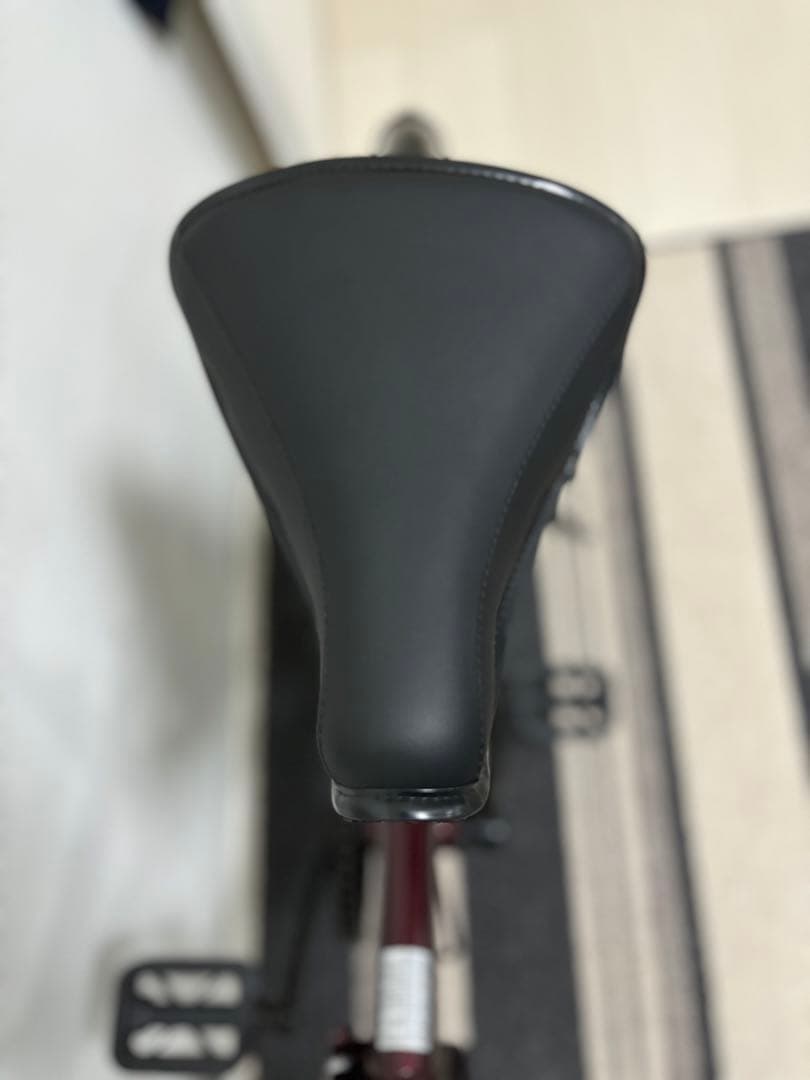 多摩市直　折り畳み自転車変速付20インチ　ワインレッド&ブラック