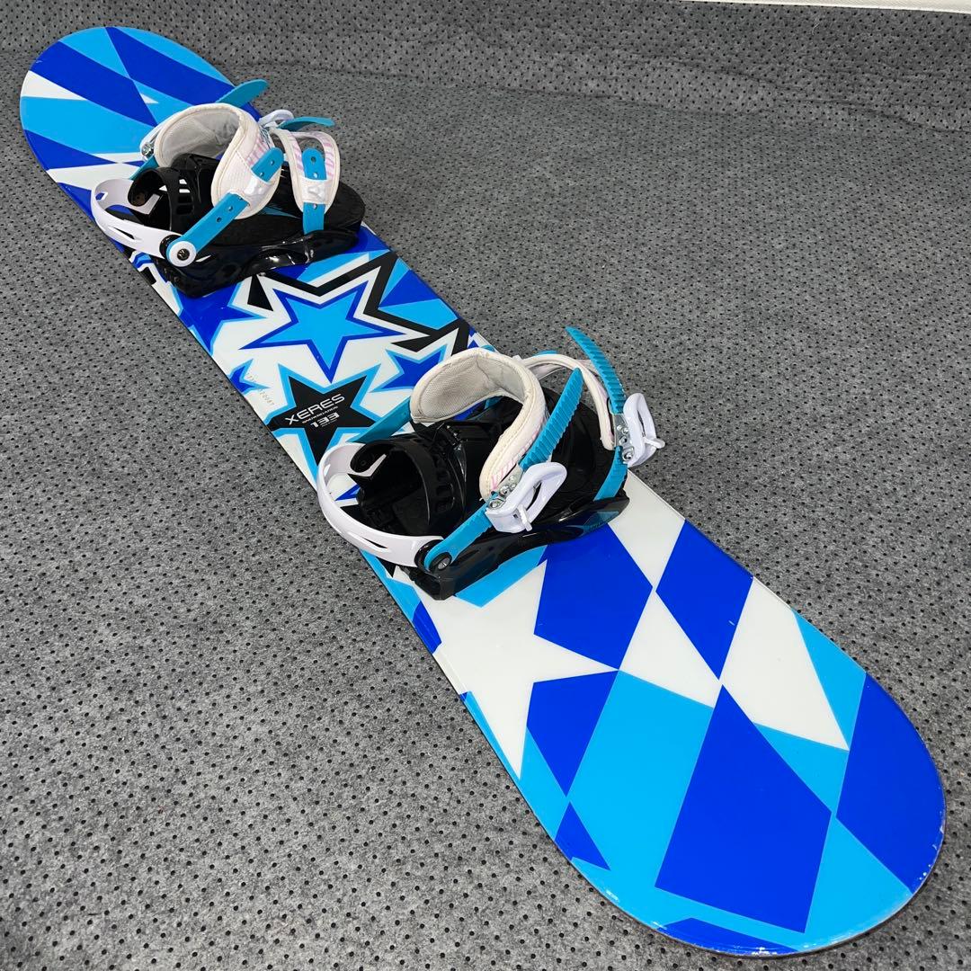 7-８回使用 キッズスノーボード 133cm XERES×バイン×BOAブーツ