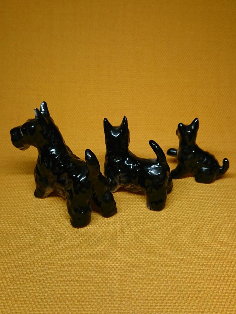 【美品】スコティッシュテリア　陶器　置物　インテリア　工芸品　美術品　A2622