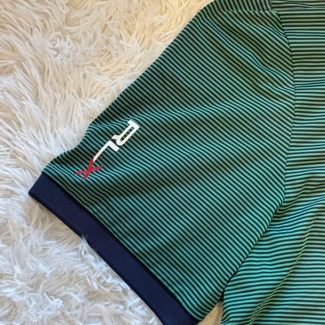 【美品】RLX RALPH LAUREN ポロシャツ XLサイズ グリーン