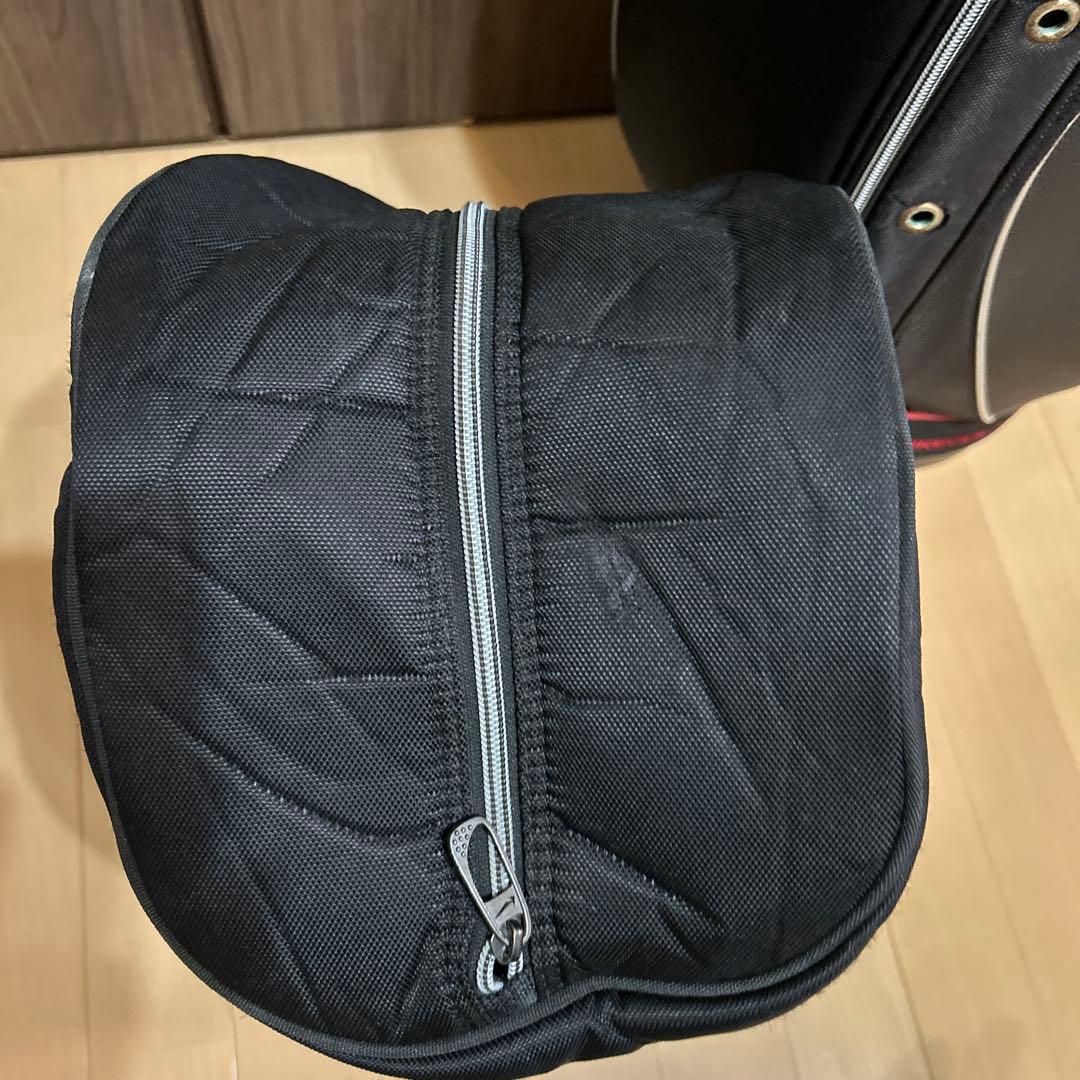 NIKE GOLF キャディバッグ ブラック/レッド おまけ付き。