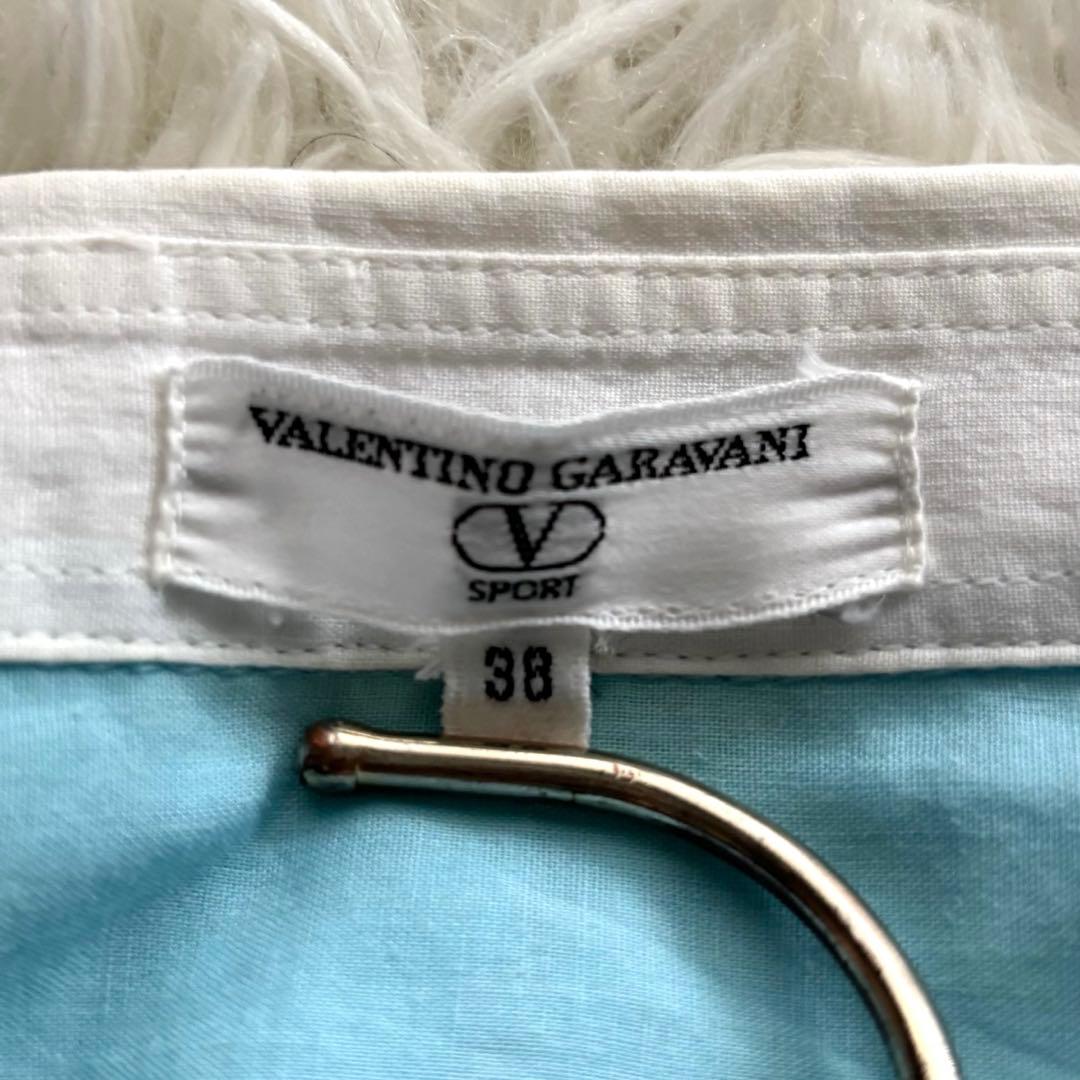valentino garavani sport リネンブラウス 金ボタン 刺繍