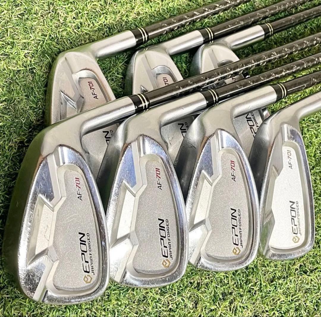 エポン EPON AF-701 アイアンセット 7本 メンズ R 右 人気 良品