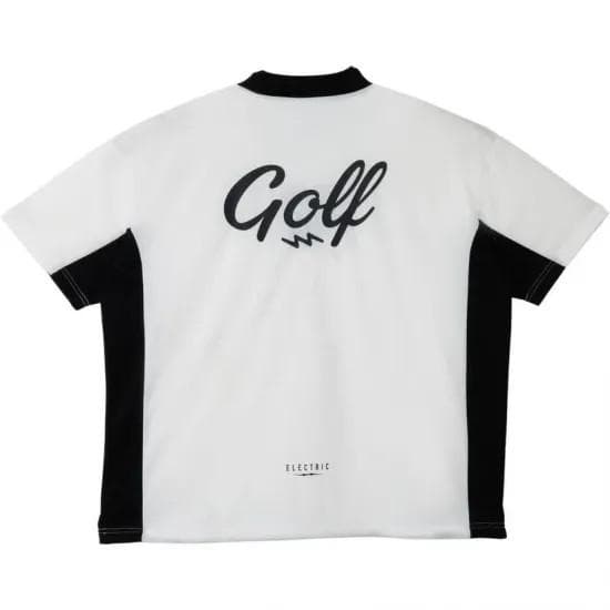 ELECTRICGOLF LOGOS GAMESHIRT WHITE XLサイズ