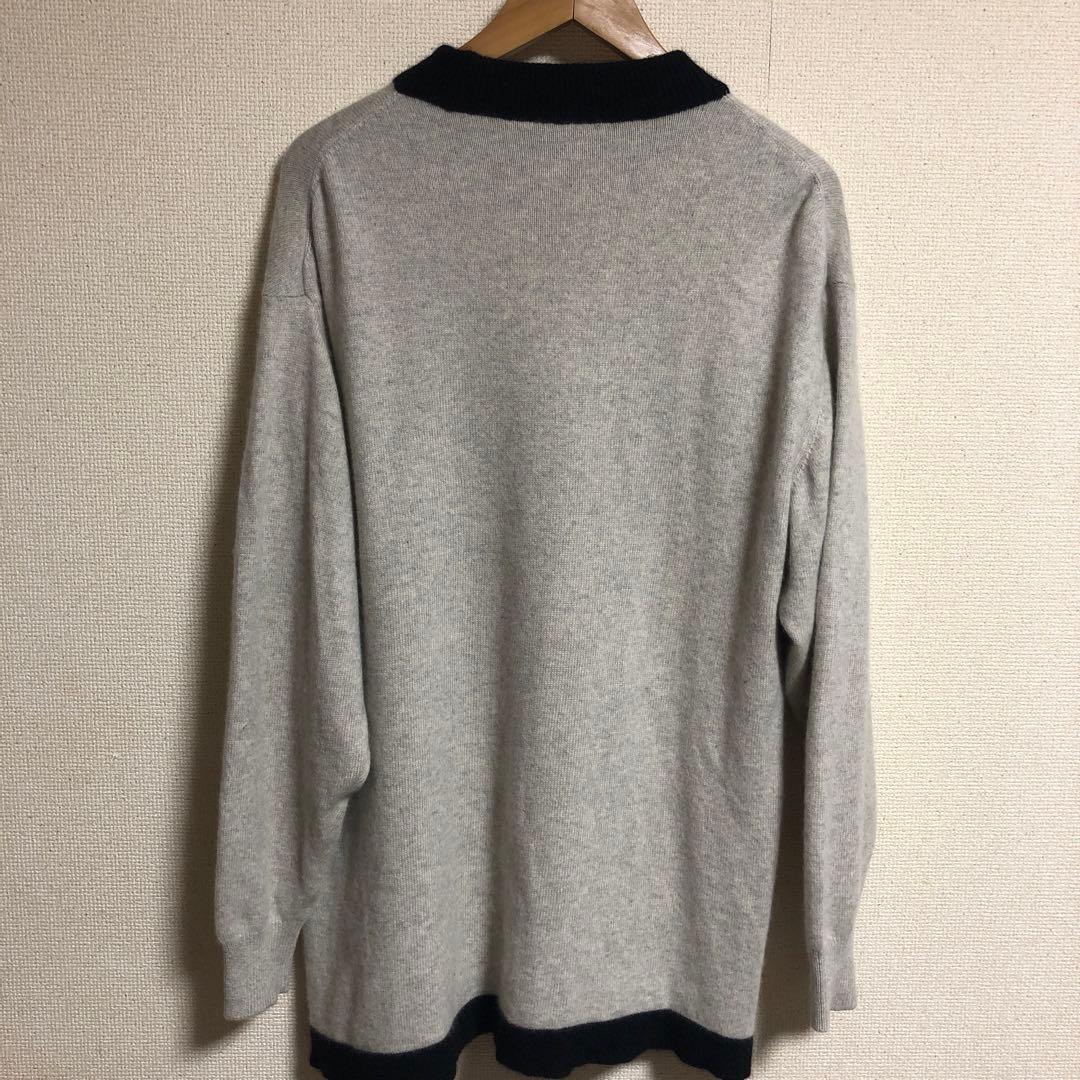 超希少　80s カシミア100% HONMA レディース トラ刺繍 長袖ニット