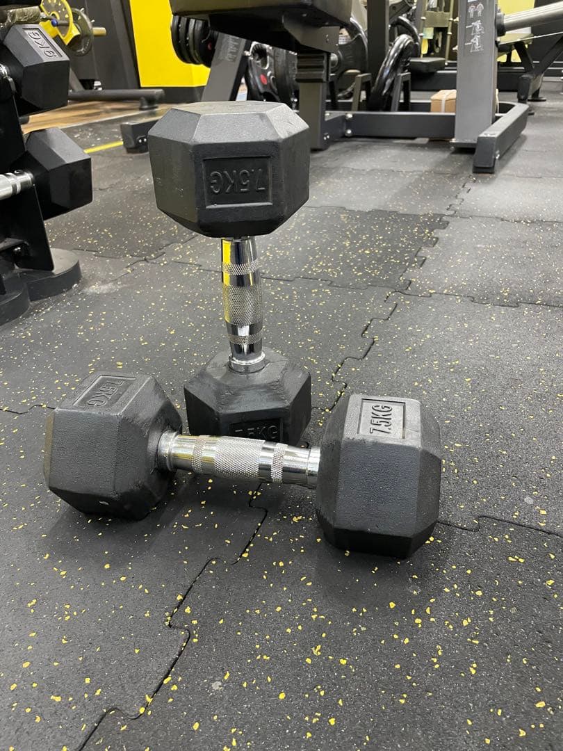 ラバーヘックスダンベル　22.5kg  2個