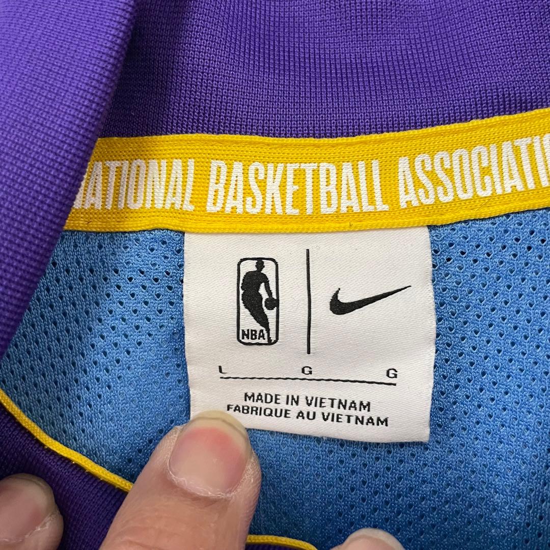 【激レア】NIKE × LAKERS ジャージ ナイロン セットアップ 刺繍 L