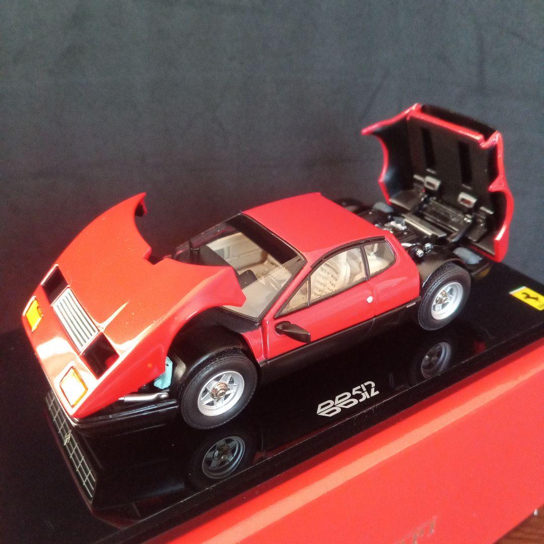 ミニカー京商　フェラーリ512BB　レッド 　ベージュインテリア　1/43