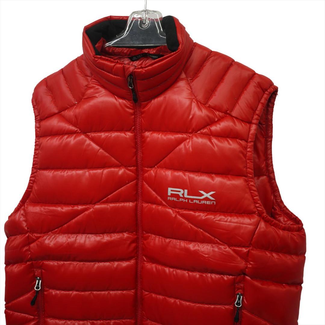 新品 RLX ラルフローレン XL ダウンベスト PERTEX 撥水 レッド