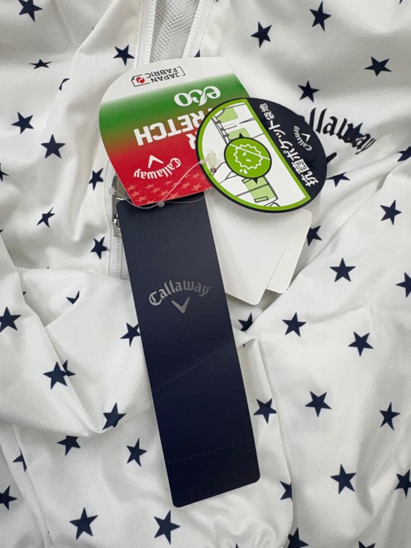 Callaway レディースジャケット M 星柄 ホワイト　タグ付き新品