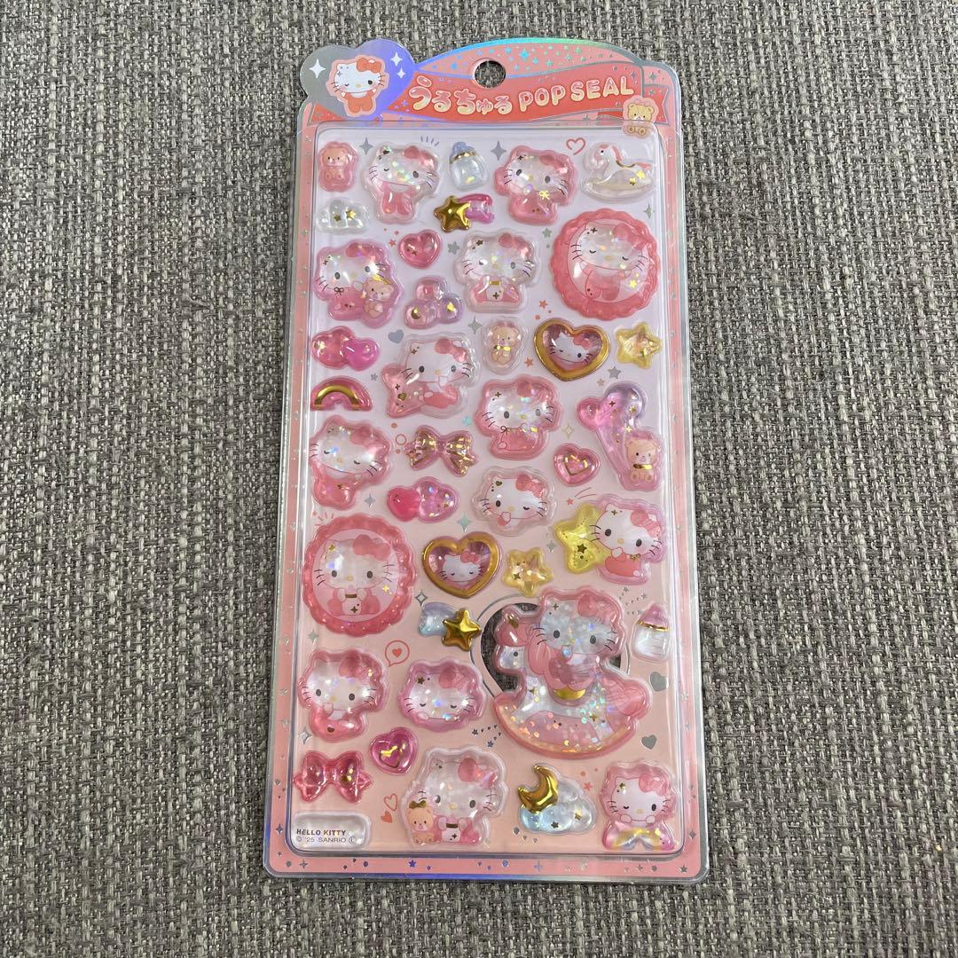 ボンボンドロップシール　きぐるみ　にーはお　にゆこん　しずくちゃん　キティ