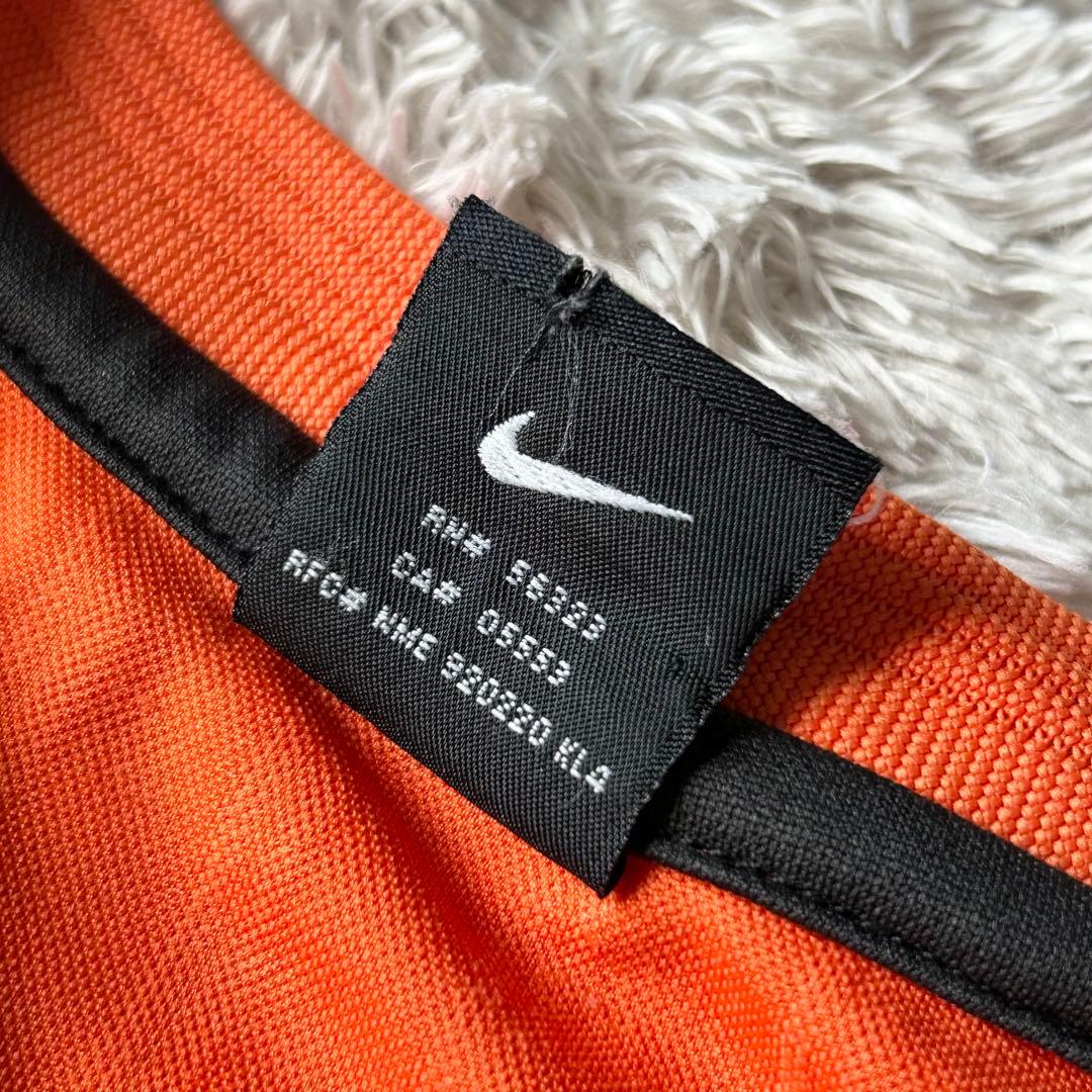 ナイキ 00s NIKE game shirt XXL オレンジ ストライプ