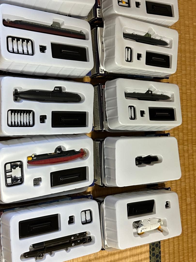 TAKARA 世界の艦船シリーズ1 サブマリン707 しんかい6500など12隻