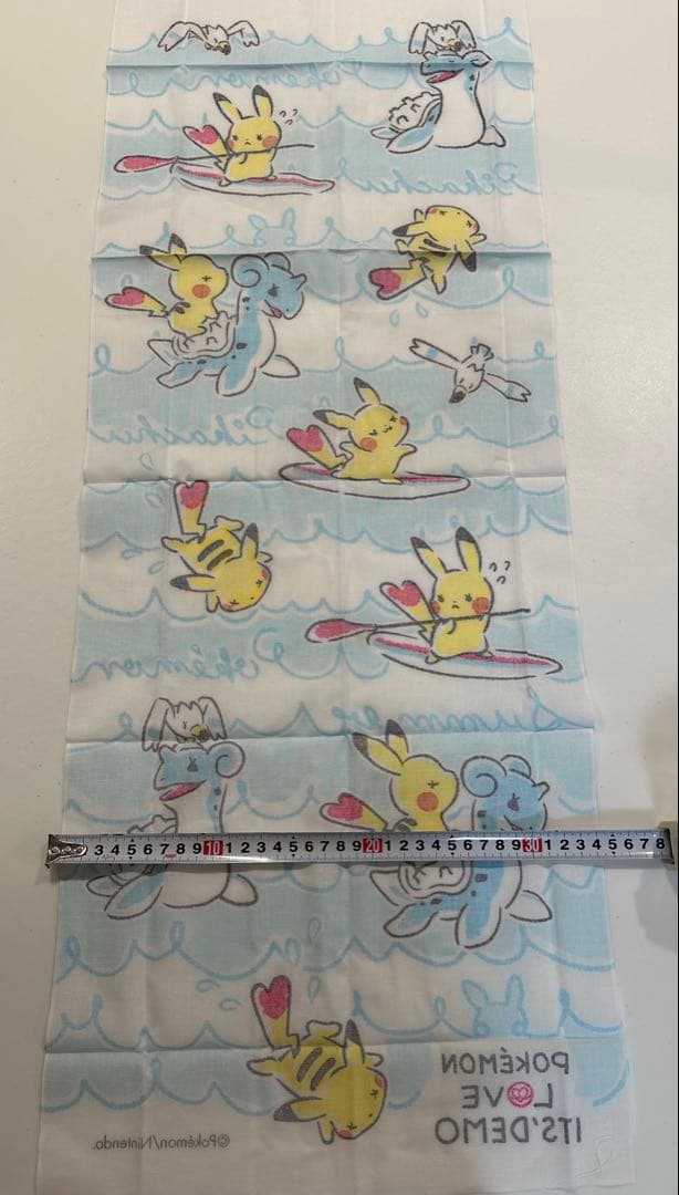 イッツデモ　ポケモン　なみのり柄　てぬぐい
