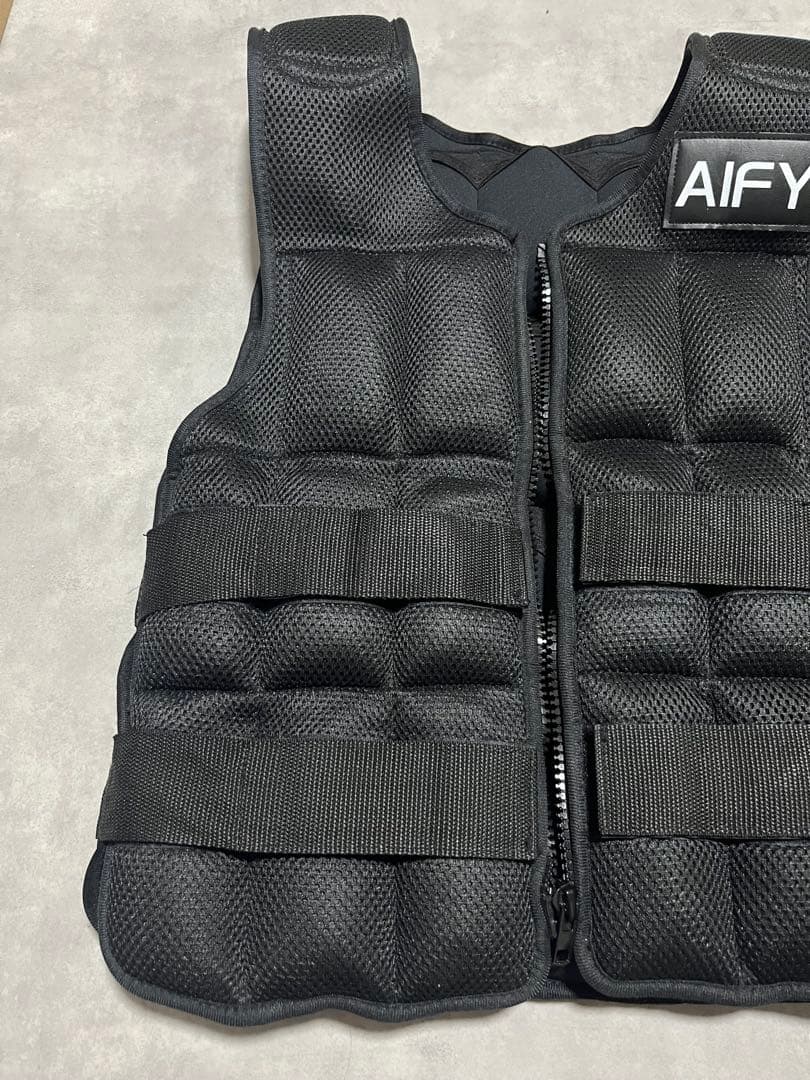 AIFY ウエイトジャケット ブラック 20kgウエイトベスト