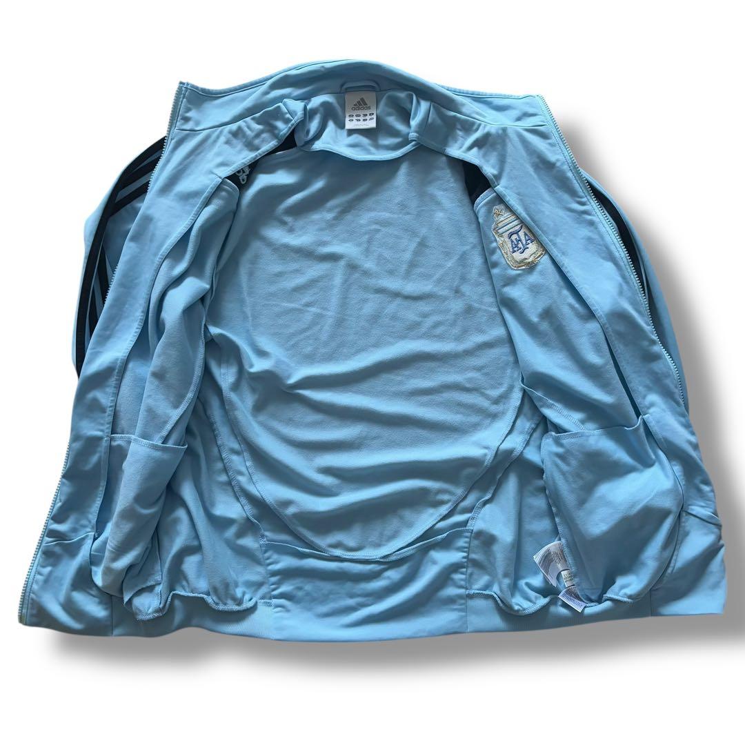 adidas アルゼンチン代表 トラックジャケット L 水色×紺 代表ジャージ