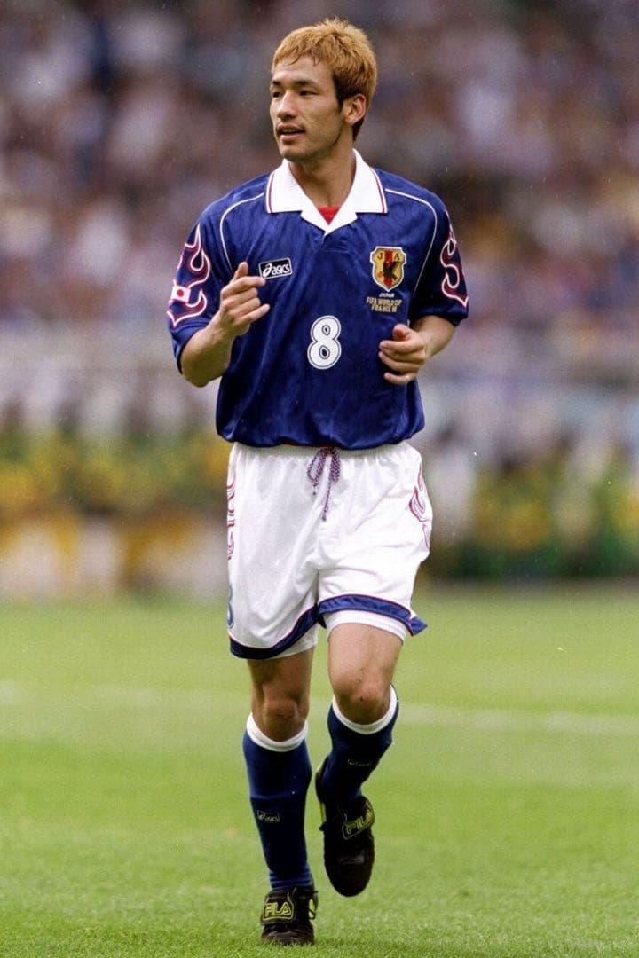 【超希少】98年フランスワールドカップ日本代表ユニフォーム炎モデル　アシックス製