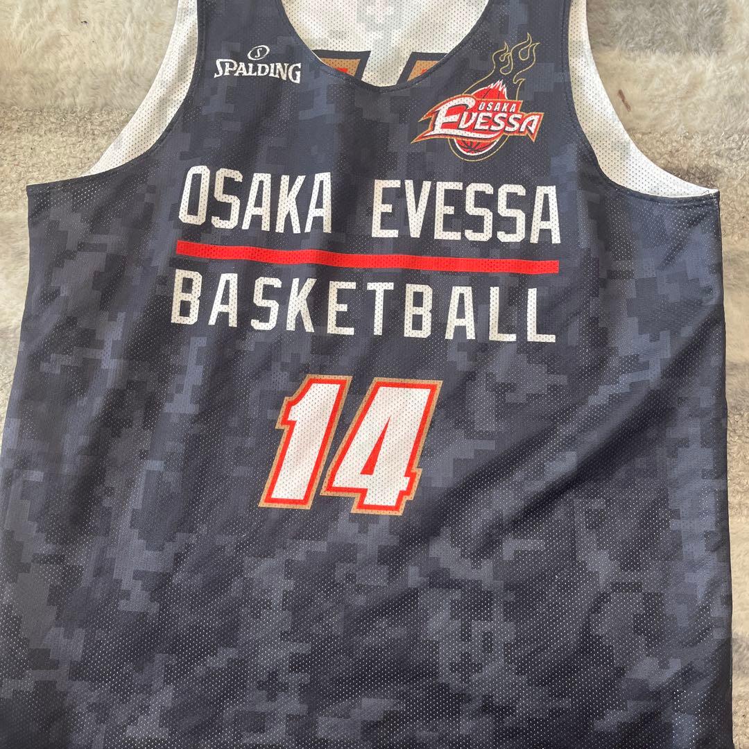 OSAKA EVESSA バスケットボール ユニフォーム 14橋本拓也サイン入り