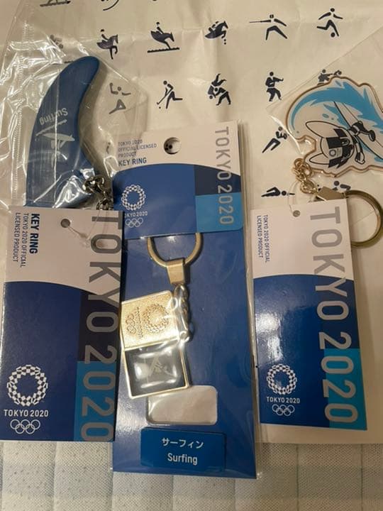 Surfing KEYRING 3点セット　TOKYO2020