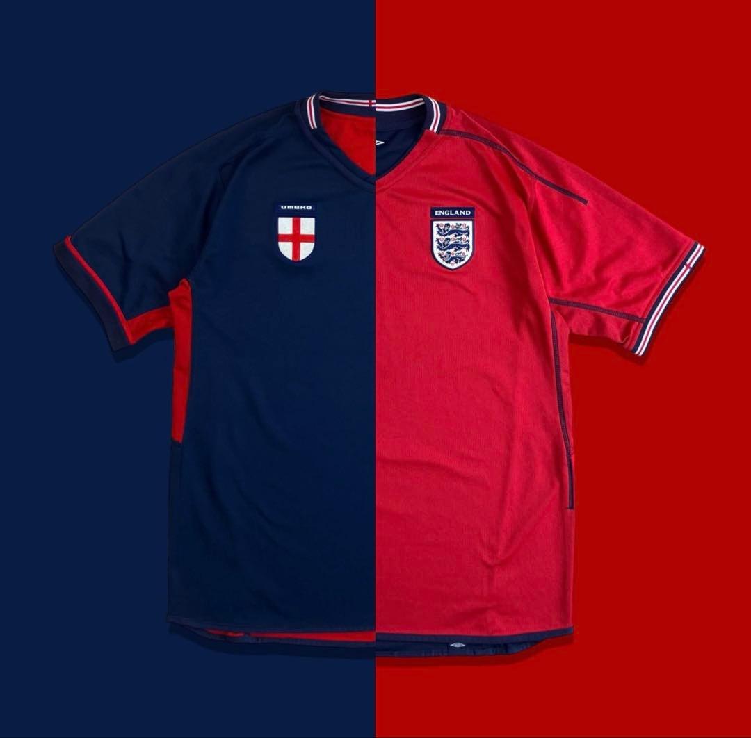 2002 日韓 ワールドカップ イングランド代表 リバーシブル ユニフォーム