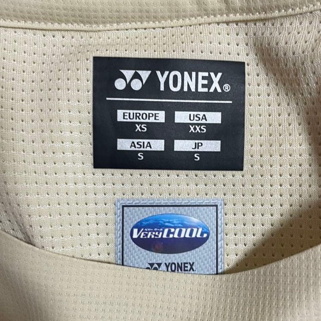 ヨネックス YONEX ゲームシャツ 10622 アイスベージュ Sサイズ 美品
