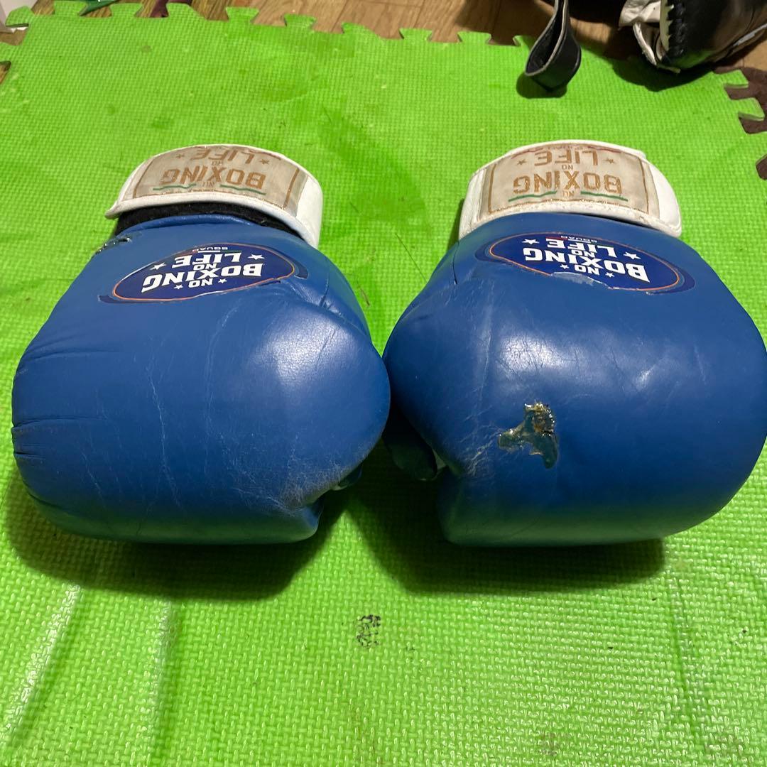 最終価格ボクシンググローブ NO BOXING NO LIFE 14オンス本革