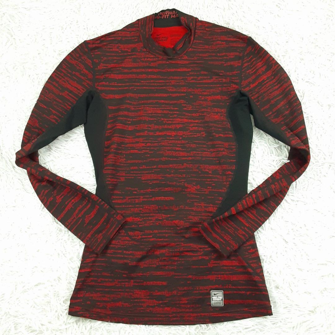 美品◎NIKE ナイキ コンプレッションシャツ3点セット 赤黒 大きいサイズ