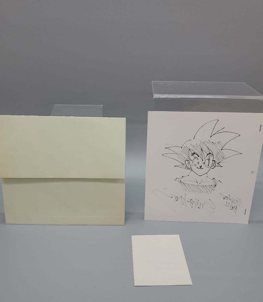 鳥山明　ドラゴンボール　孫悟空　サイン　鳥山明保存会　動画用紙