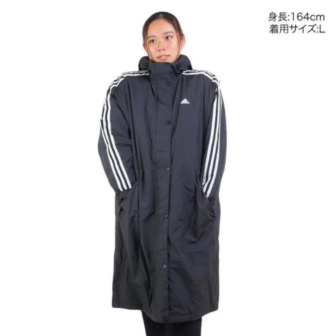adidas ベンチコート Mサイズ ブラック