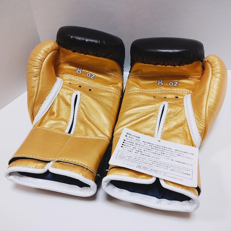 Winning ウイニング ボクシンググローブ 8oz 黒金 カラーオーダー