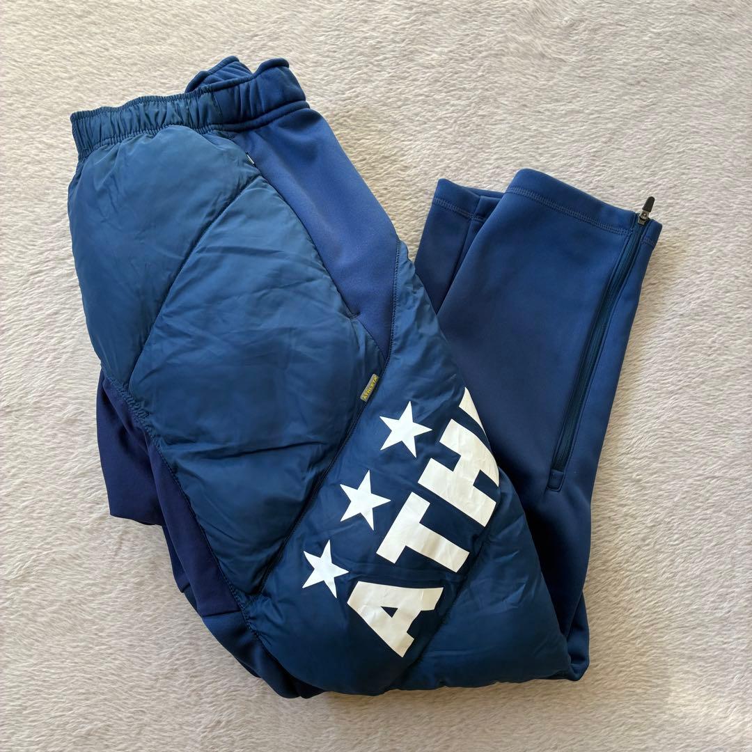 ATHLETA アスレタ 中綿ウォームパンツ ネイビー L ピステ フットサル