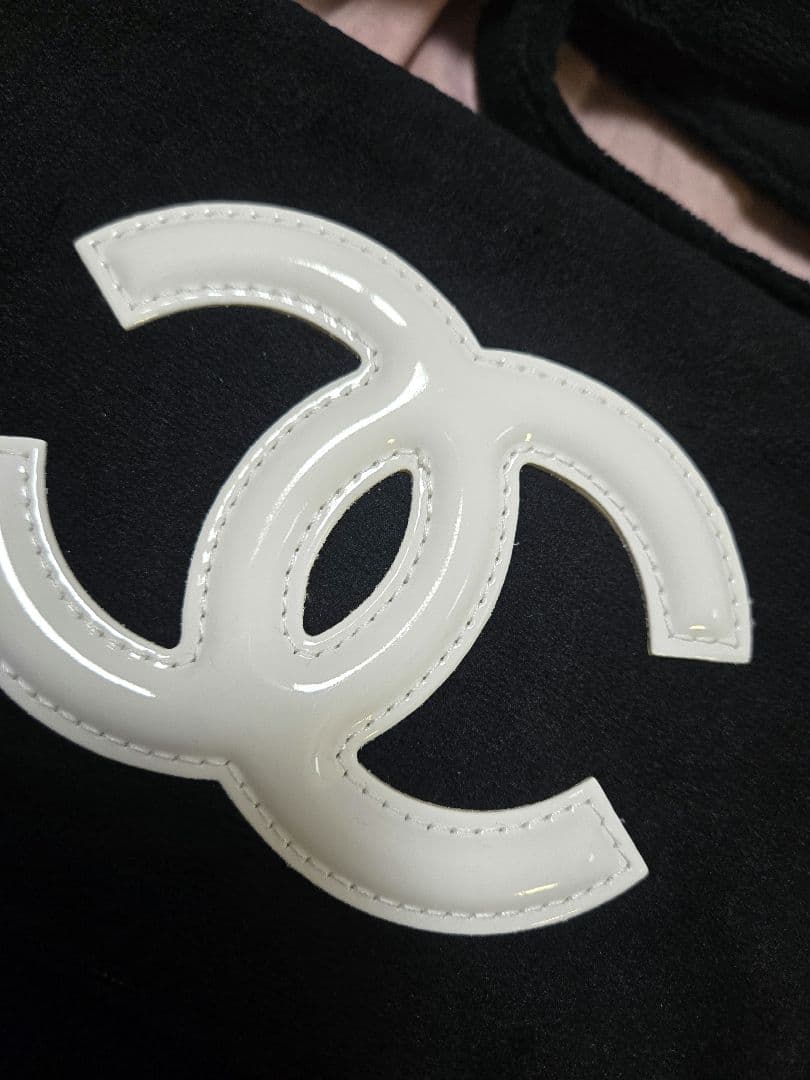 CHANEL 海外限定ノベルティ ショルダーバッグ パイル地 ビッグココマーク