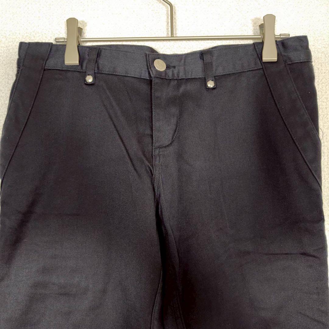 マークアンドロナ◉ゴルフパンツ ストレッチ ブラック ジップデザイン レディース