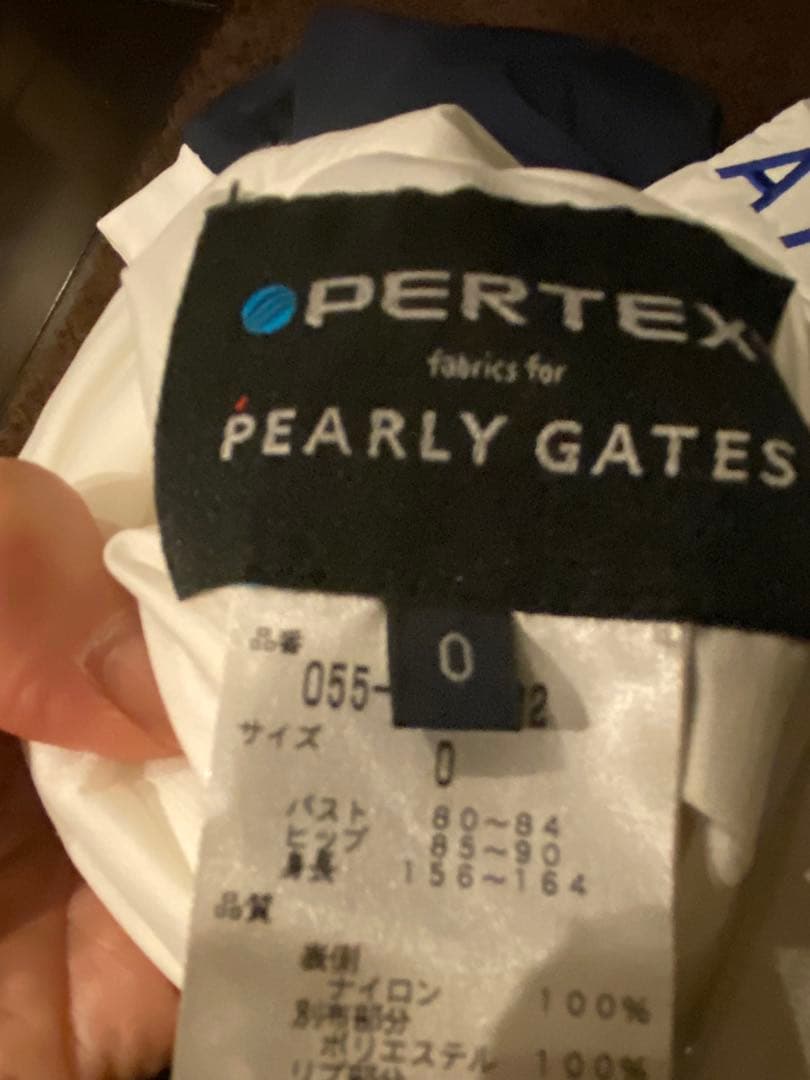 PEARLY GATES リバーリブル 2wayブルゾン ネイビー×白