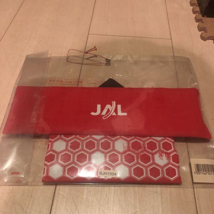 JAL（日本航空） 非売品？ ノベルティグッズ 伴天手拭い