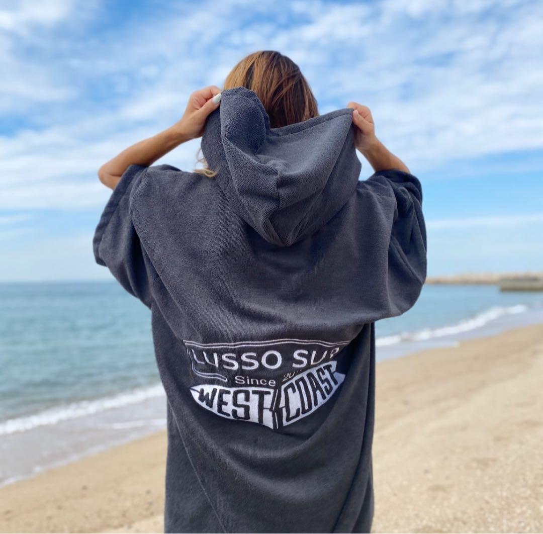 サーファーに☆LUSSO SURF お着替えポンチョ　グレー⭐︎送料込み