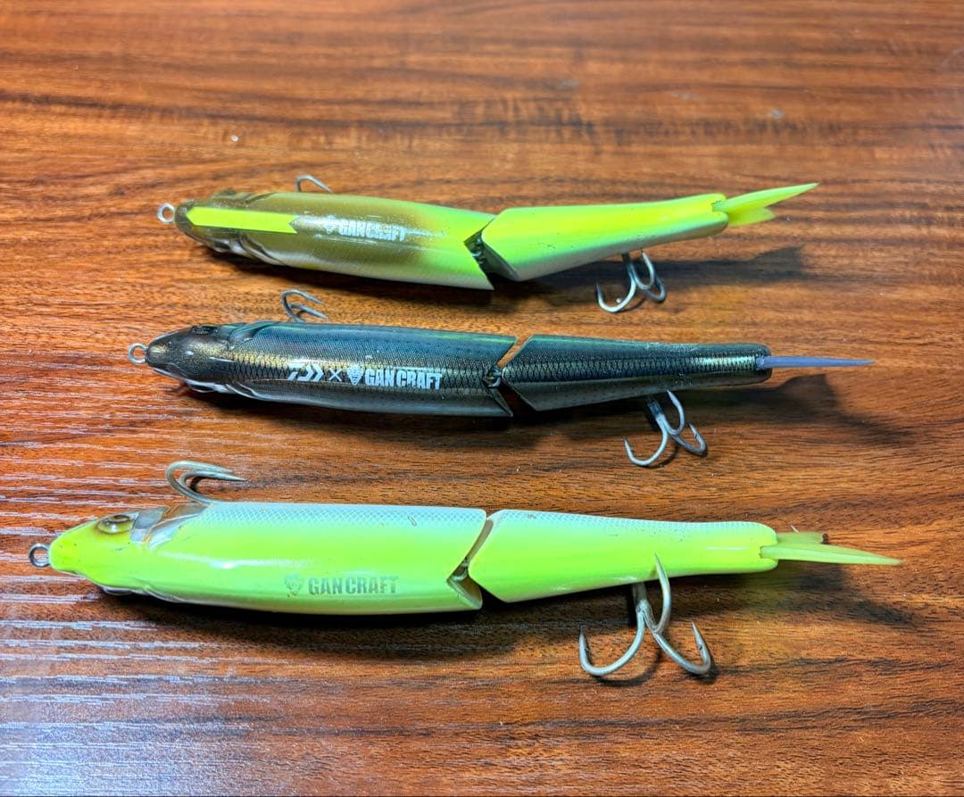 最終価格 ガンクラフト ジョインテッドクロー178 3個セット スペアテール付き