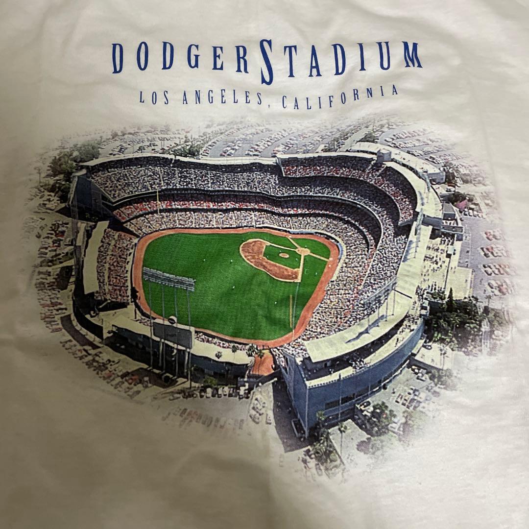 【新品タグ付き】ドジャースタジアム　Tシャツ　ヴィンデージ　Lサイズ