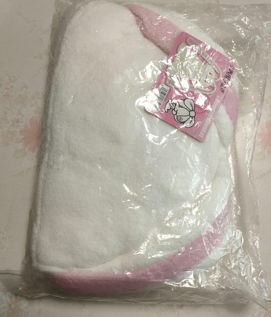汎用うさぎ フード付きブランケット